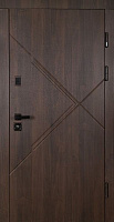 Двері вхідні Abwehr КТ1-460 (V) 096Л Kale2 ЧФ коричневий 2050x960мм ліві