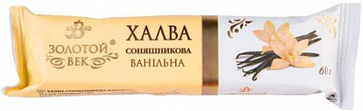 Халва Zolotoi Vek соняшникова ванільна 60г