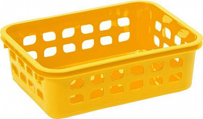 Кошик пластиковий Lamela 273 жовтий 60x250x355 мм