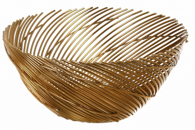 Фруктовница PANACHE Woven Metal 12 см золото 