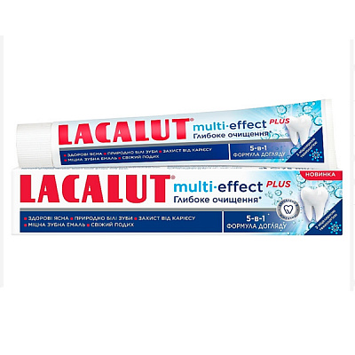 Зубная паста Lacalut Multi Effect Plus Глубокая очистка 75 мл