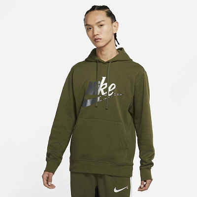 Джемпер Nike M NSW SPE+ PO BB HOODIE HH DD5011-326 р. 2XL зеленый
