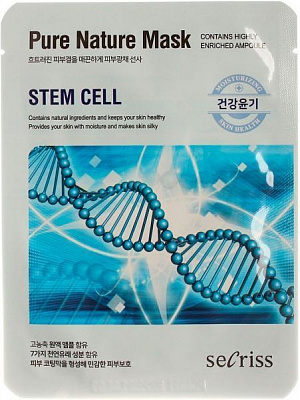 Маска для лица seCriss Secriss Pure Nature Mask Pack- Stem cell 25 мл 55 г 1 шт.