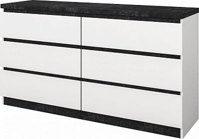 Комод Світ Меблів 3Ш+3Ш Мия 760x400 мм нимфея альба