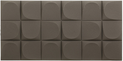 3D-панель с ПВХ Квадраты 60x120x2,5 cм коричневый E003-4