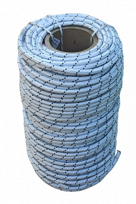 Шнур капроновий 6 мм 100 м біло-синій 0,036 кг