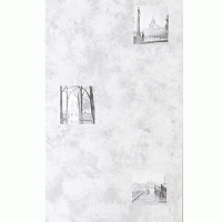 Панель ПВХ №162 мрамор с фото-вставкой серая 8x250x3000 мм (0,75 кв.м)