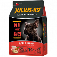 Корм сухий для усіх порід JULIUSК-9 ADULТ Vital Essentials з яловичиною та рисом 12 кг