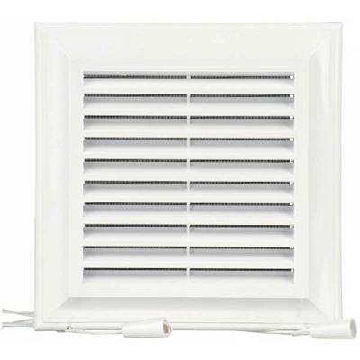 Решетка Blauberg Decor 140x140Rs пластик белый 