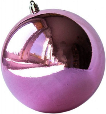 Шар пластиковый Девилон d120 однотонный розовый