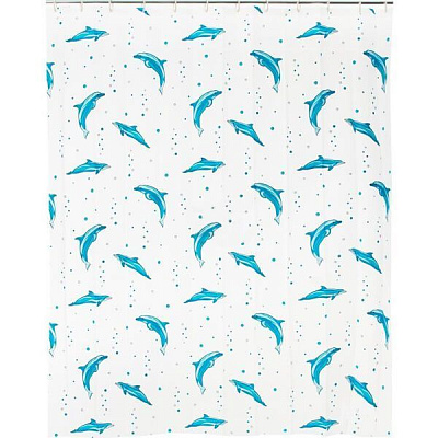 Штора для душа Spirella peva в комплекте с кольцами (ассортимент) 180*200