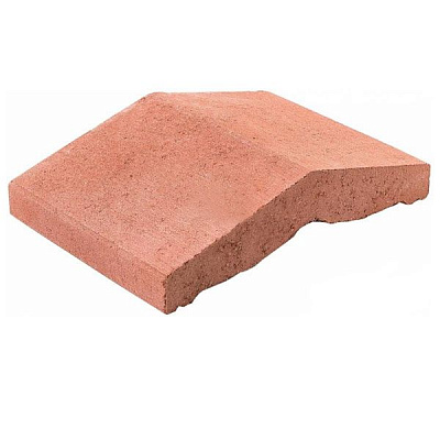 Кришка на паркан Кая 250x360x75 мм червоний Моноліт-Брук