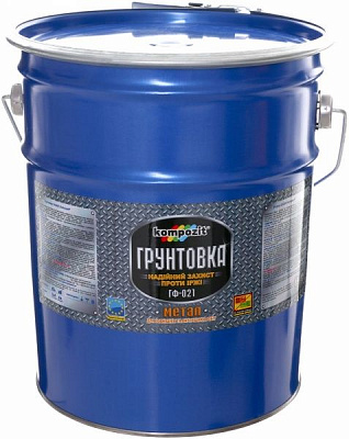 Грунтовка Kompozit ГФ-021 красно-коричневый мат 12кг