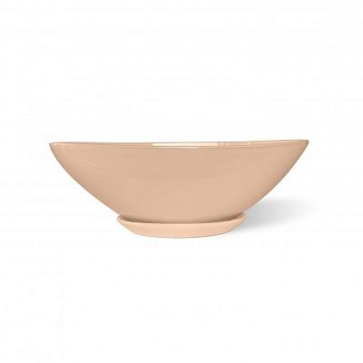 Горшок керамический Резон Челнок овальный 1,5л персиковый 