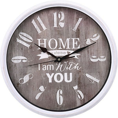 Годинник настінний Home 40 см білий