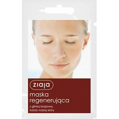 Маска Ziaja регенерирующая с коричневой глиной 7 мл