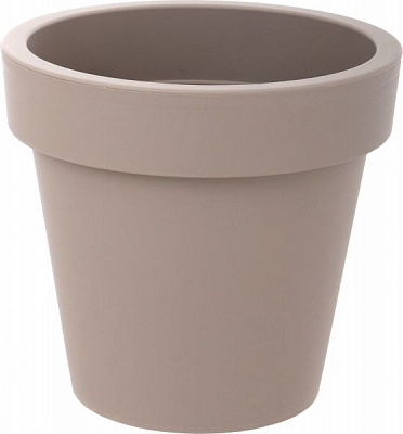 Горщик пластиковий Prosperplast Lofly круглий 11,5л мокко (70713-7529)