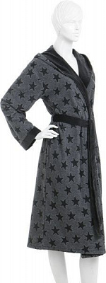 Халат домашний La Nuit Home Stars р. M антрацит 