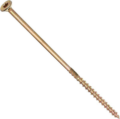 Шуруп конструкционный потайная головка ЦЖ 6x180 мм 1 шт. желтый цинк Expert Fix