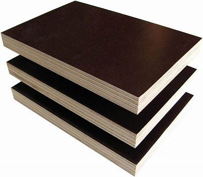 Фанера W.Ludwig & Co ламинированная влагостойкая (чёрная плёнка, тополь) WBP 21х1250х2500 мм 