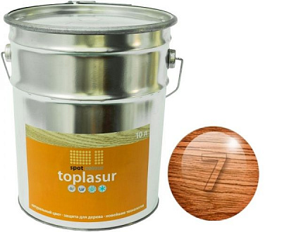 Лазур Spot Colour Toplasur №7 горіх напівглянець 10 л