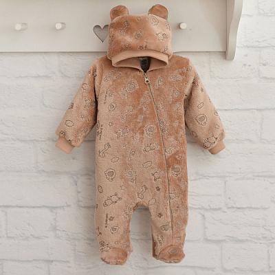 Комбинезон унисекс Blanka Игрушки р.68-74 коричневый 110827