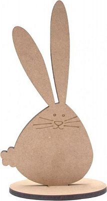 Заготовка Пасхальный кролик 3 на подставке 10х6х0,6 см 2 шт. 