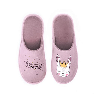 Капці домашні Twins HS-OZ замшеві з малюнком р.40 рожевий