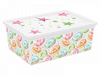 Ящик для игрушек KIS 244712 Portobello S 11 л разноцветный 140x370x260 мм