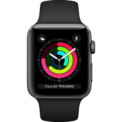 Смарт-годинник Apple Watch Series 3 GPS 42mm space grey (MTF32FS/A)