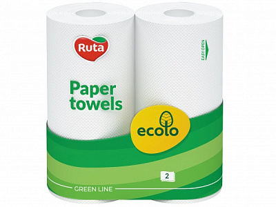 Паперові рушники Ecolo двошаровий 2 шт.
