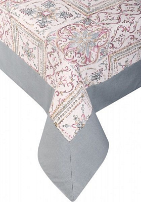 Скатерть Mosaic 140x220 см серый с рисунком Прованс 