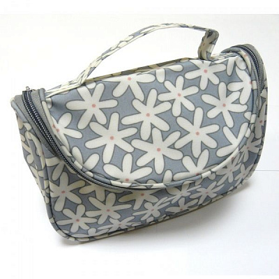 Косметичка Ромашки принт 1 шт. серый B136FL-grey 