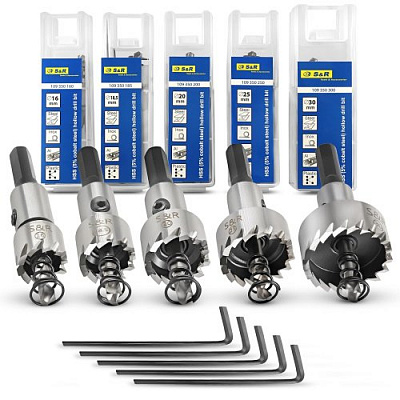 Набір коронок по металу S&R Meister HSS M35 Co5% (у зборі) 109350005