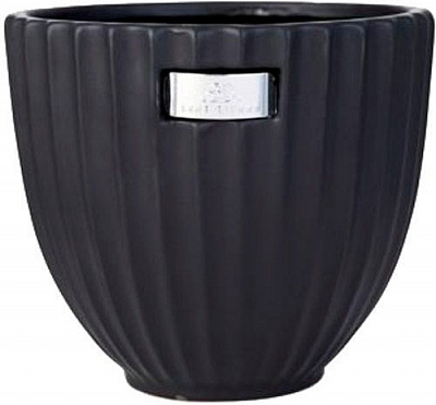 Вазон керамический Lene Bjerre круглый черный (A00000208) 