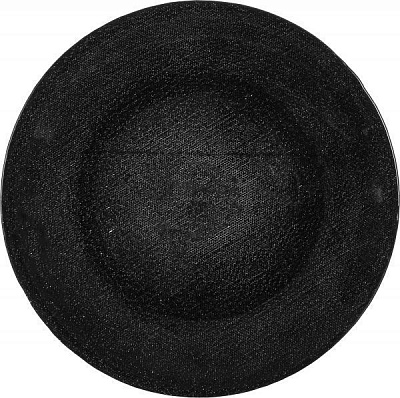 Блюдо Seta 33 см чорне Decor Cam 