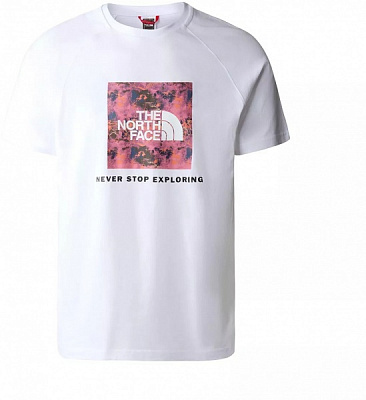 Футболка THE NORTH FACE M S/S RAGLAN REDBOX TEE NF0A3BQOIZB1 р.XL білий