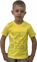 Детская футболка Roksana №01/16903 Магнитофон р.92-98 желтый 