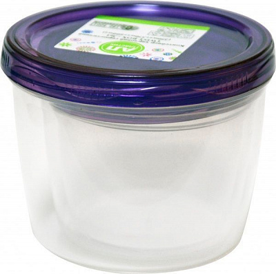 Контейнер пластиковая Ал-Пластик «Твист» 3в1 синий 85x110x110 мм