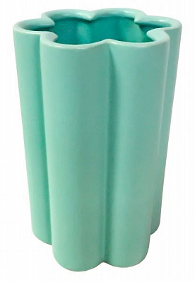 Ваза керамическая зеленая Облачко-1 18 см