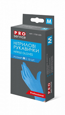 Перчатки нитриловые PROservice крепкие р.M 5 пар/уп. 