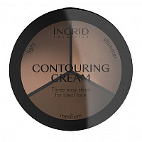 Крем-коректор INGRID Countouring Cream 3 в 1 Medium + light + Shimmer 18 г