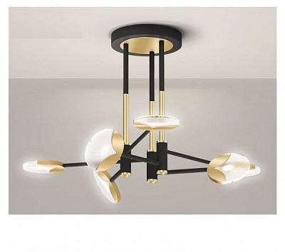 Люстра светодиодная Altalusse INL-5120P-23 23 Вт золотой/черный 