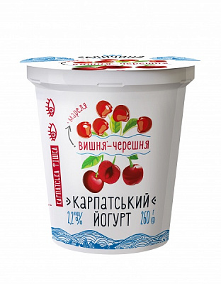 Йогурт Галичина Вишня-черешня 2,2% 260 г