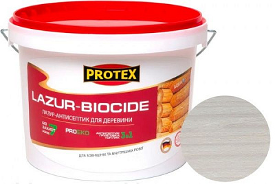 Лазур-антисептик Protex 3 в 1 білий шовковистий мат 3 л