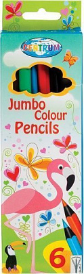 Олівці кольорові 6 шт. 86142 Giraffe Jumbo Centrum