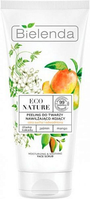 Скраб для лица Bielenda ECO Nature Moisturizing Soothing Face Scrub Dry Dehydrated Skin