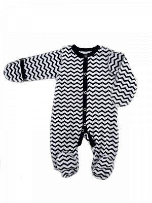 Комбинезон унисекс Маленькие люди Зигзаги (22365551) р.62 черный 