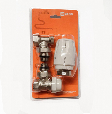 Комплект термостатических кранов радиаторный FADO S.r.l New 1/2