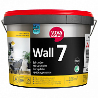 Фарба інтер'єрна латексна Vivacolor Wall 7 А мат білий 9л 